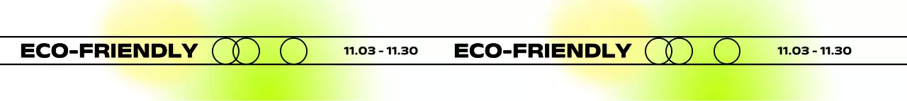 グラデーションの背景と円形の図形があり、シンプルでカラフルな感じの展示です。