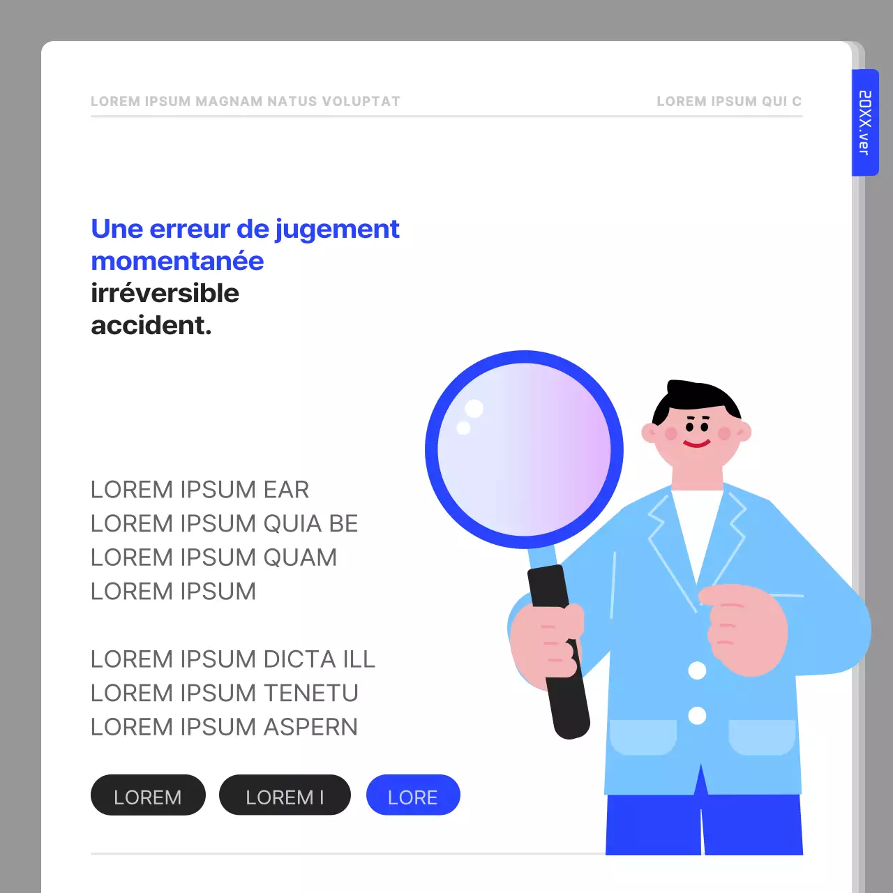 Un guide simple pour la sécurité des laboratoires en bleu marine et blanc