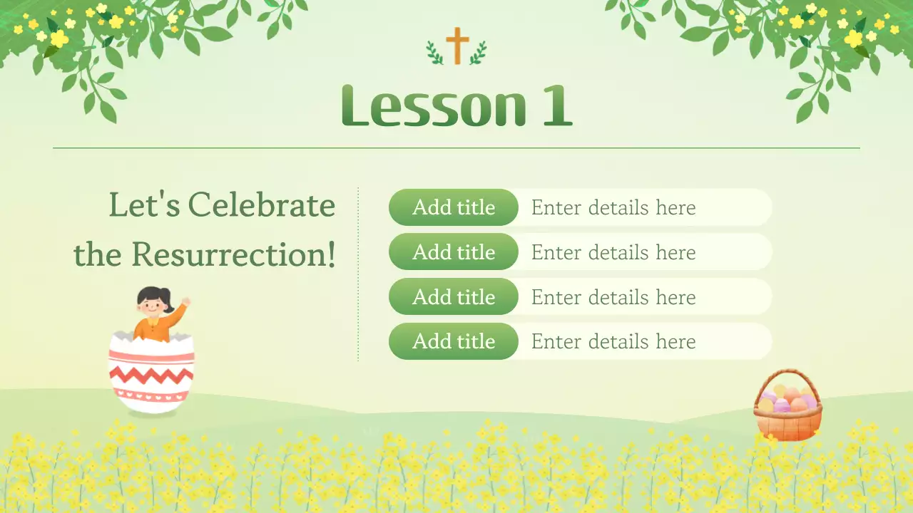 A guide to natural church Easter services in chartreuse and yellow