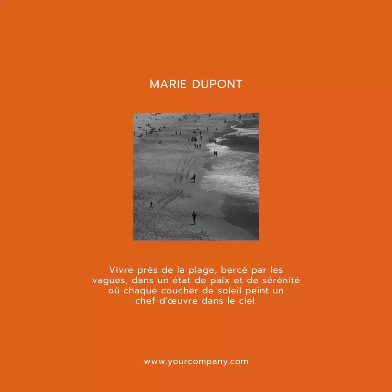 Tendance orange et blanche Modern Lifestyle et Trevel Blog Promotion