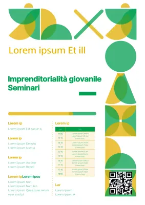 Promuovere seminari sull'imprenditoria municipale moderna verde e gialla