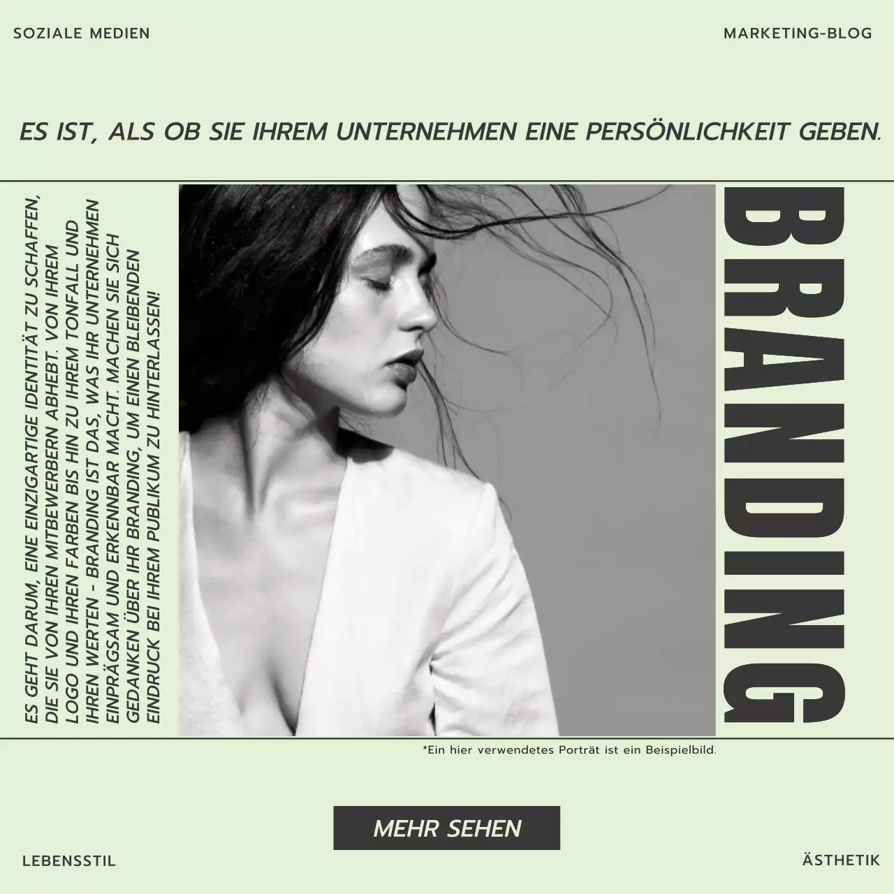 Limone und Grau Minimal Trend Branding & Marketing Business Blog Promotion