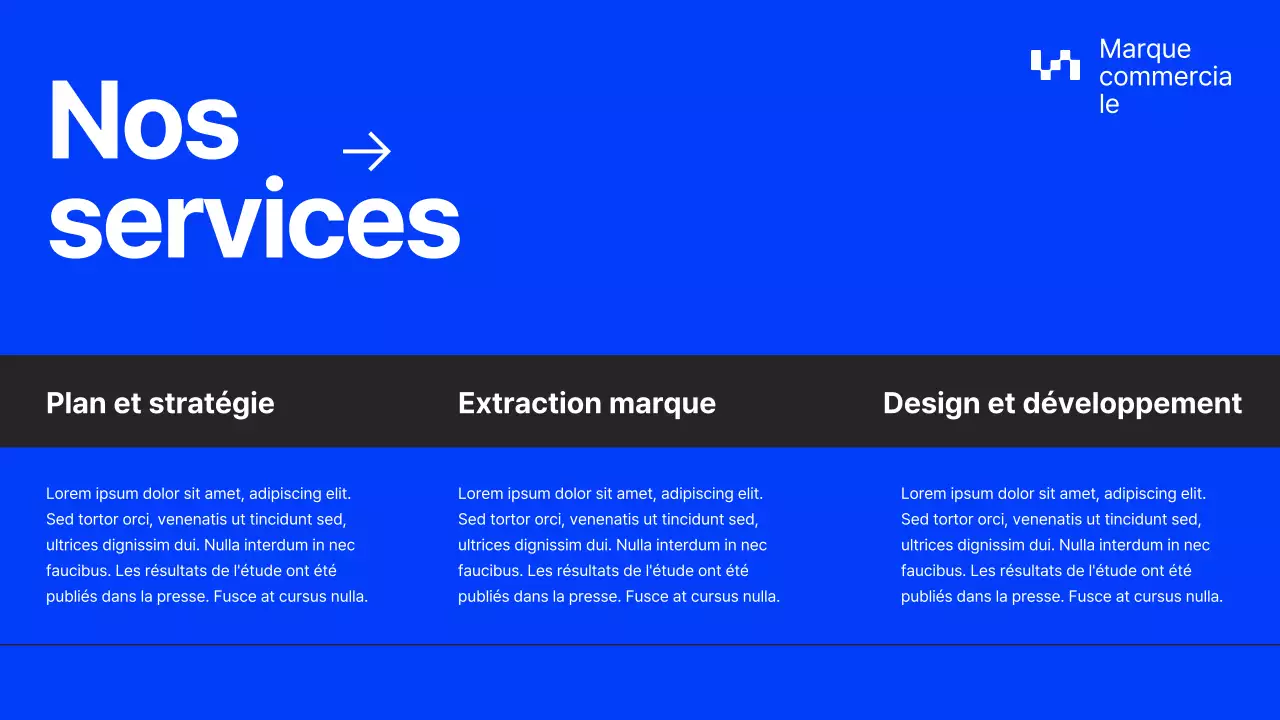 Profil de l'entreprise Grey and Blue Minimal