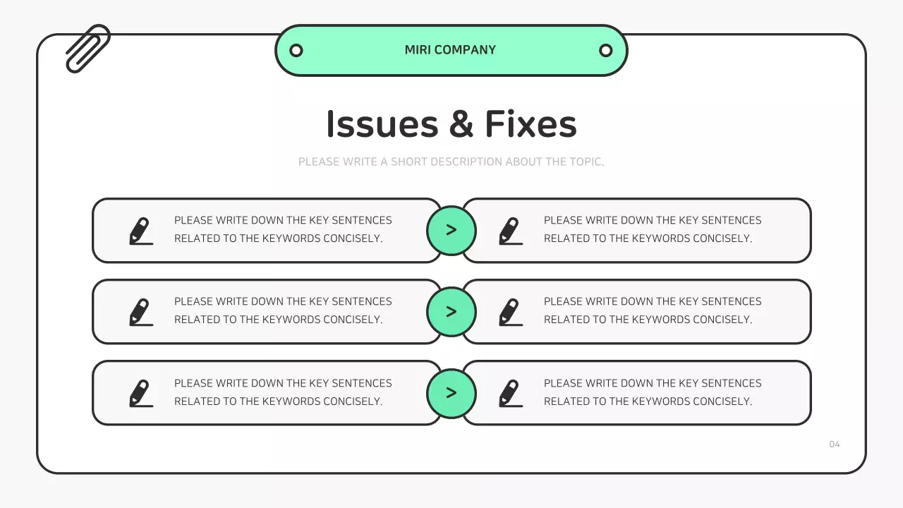 민트 심플 비즈니스 보고서 프레젠테이션