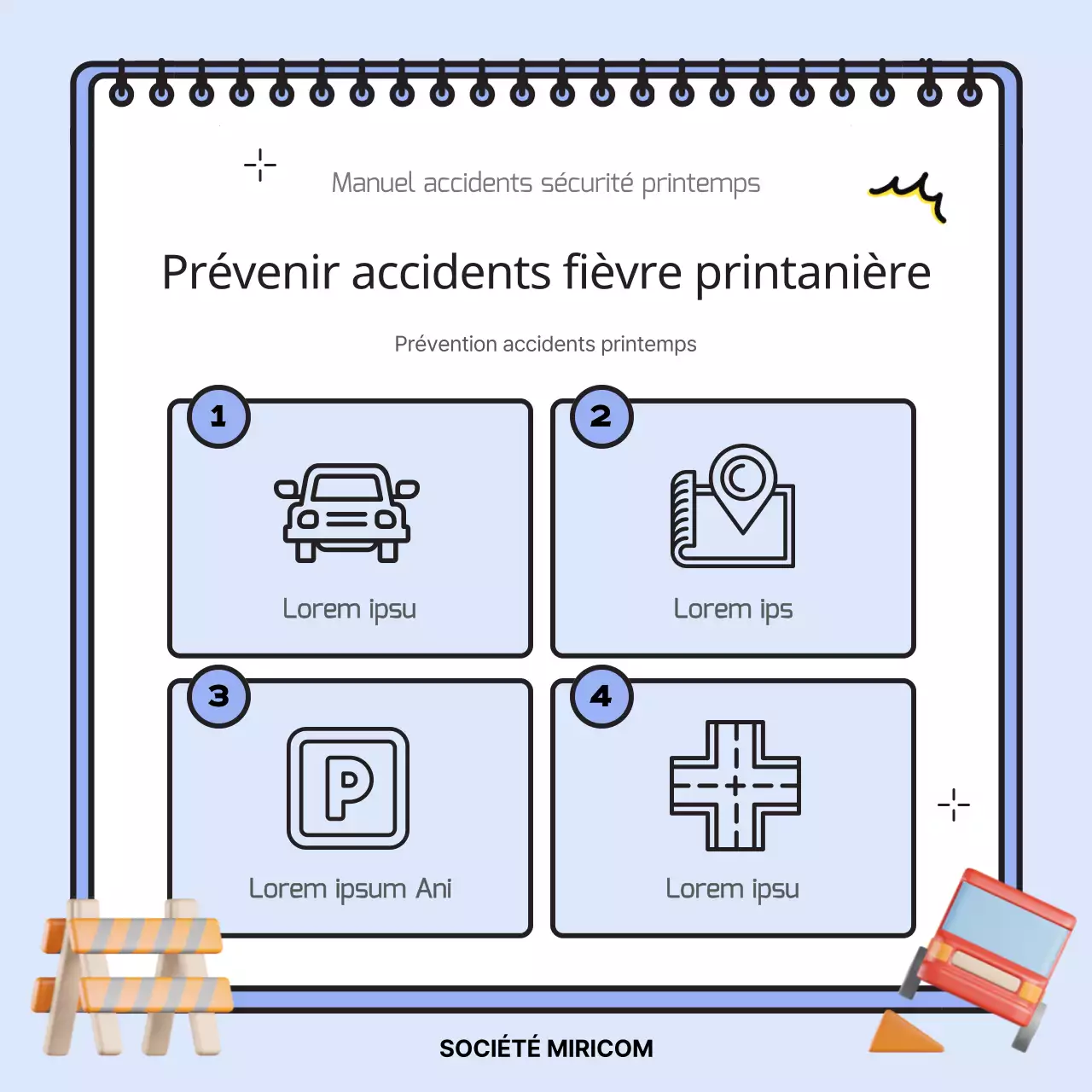 Conseils de sécurité pour le printemps en rose et bleu clair pour vous protéger cette saison