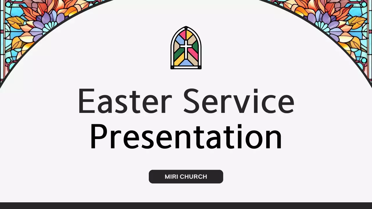 A guide to a classy church Easter service in black and rainbow colors