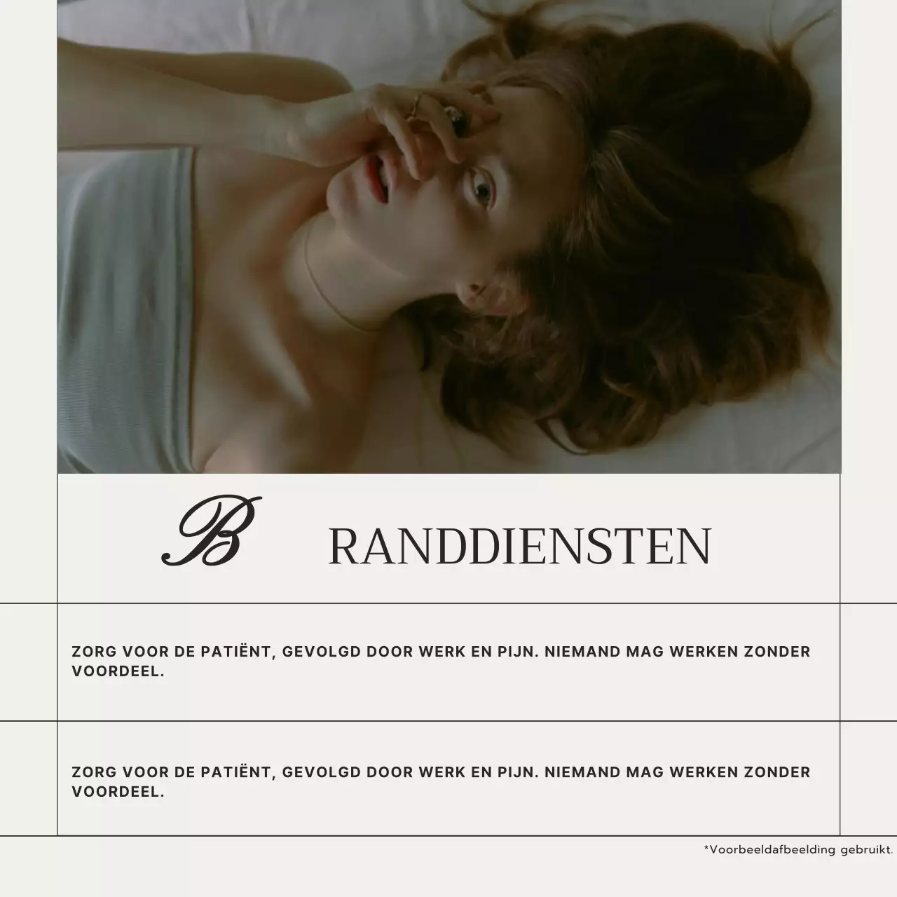 Beige Minimal Social Media & Branding Bedrijfspromotie