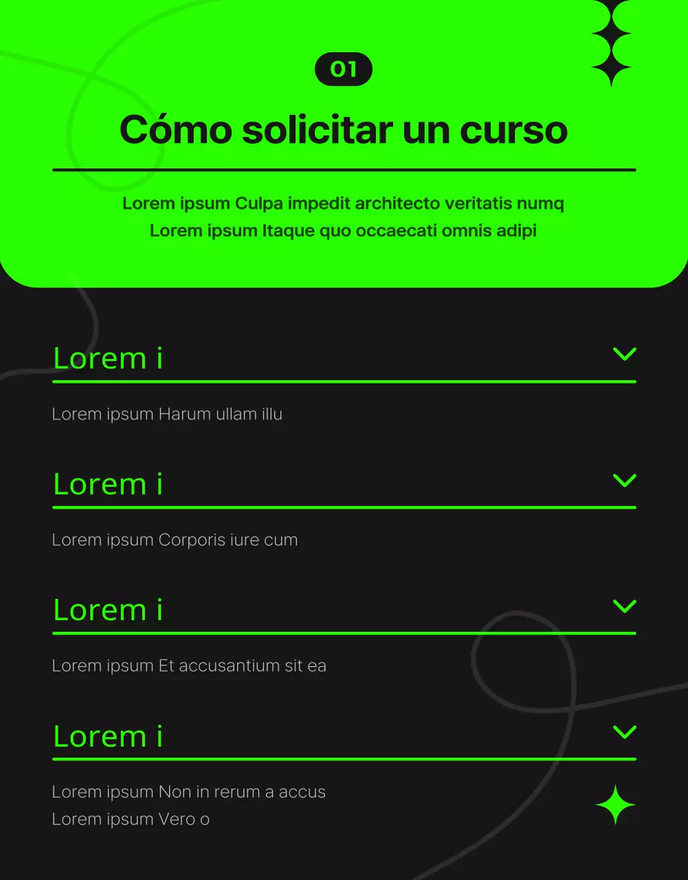 Promoción de un moderno centro de aprendizaje permanente en granate y negro