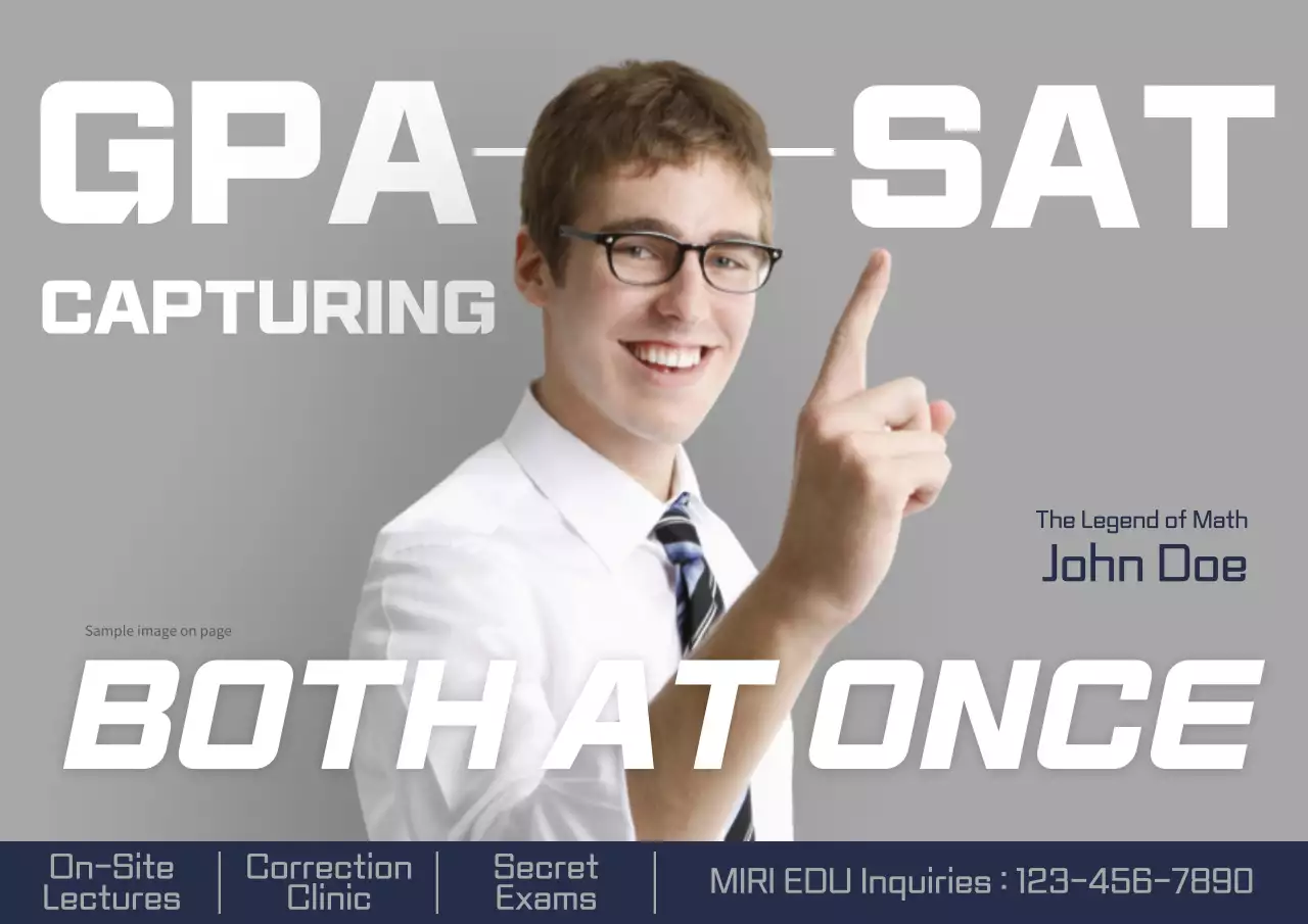 Grey Modern Education Promotion Poster