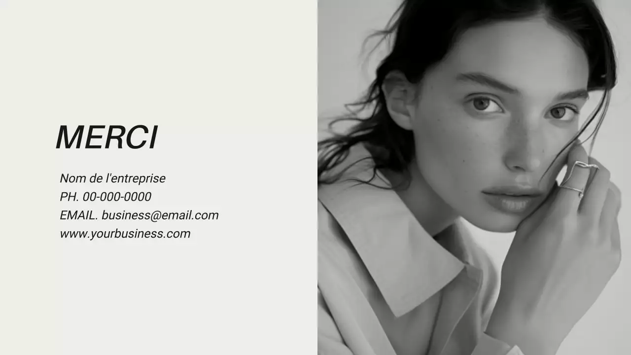 Introduction au guide des marques de mode moderne en noir et blanc