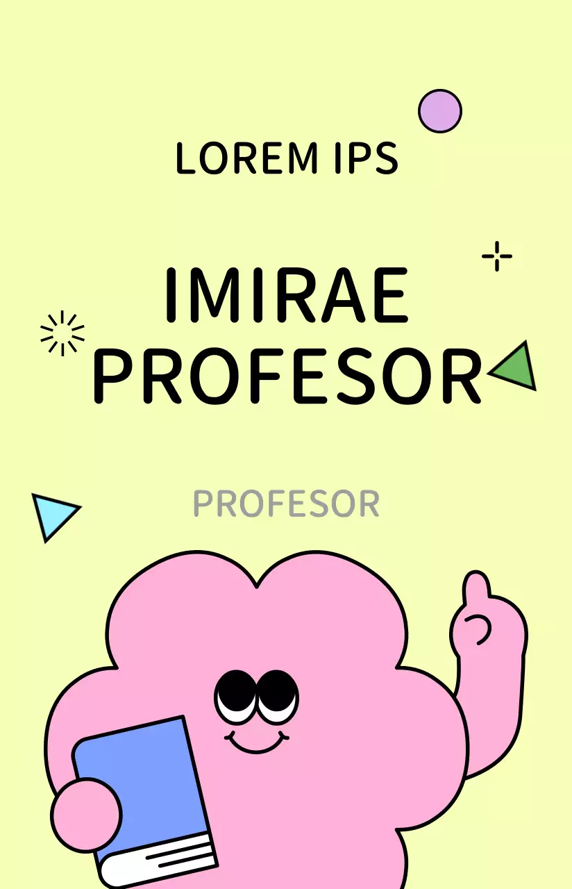 Concepto de tarjeta de visita al jardín de infancia con simpáticas ilustraciones