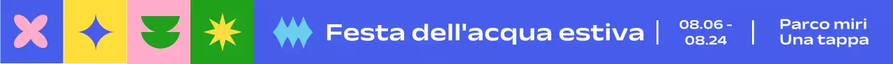 Una semplice festa d'acqua estiva con tante forme e colori