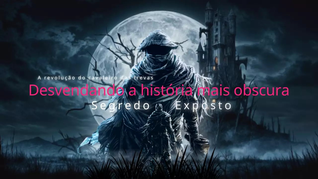 Capa de vídeo da aventura misteriosa azul e cinzenta