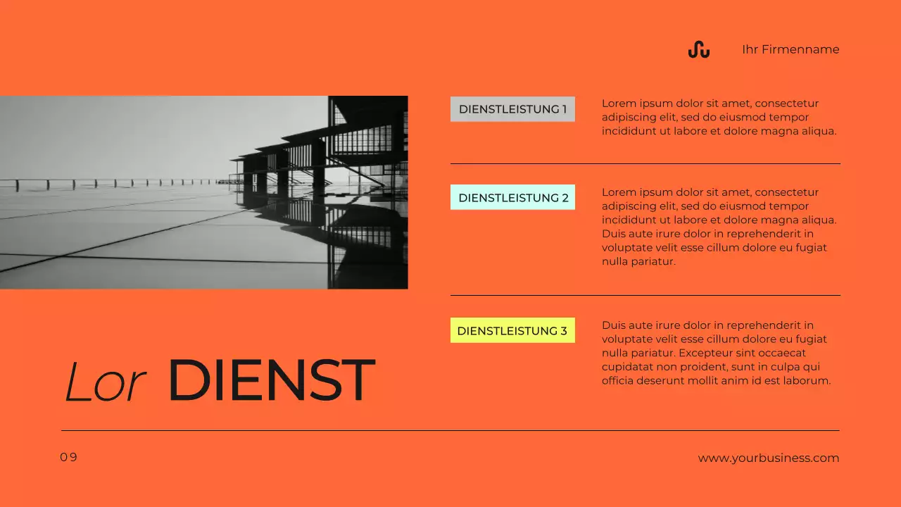 Neon Modern Business Profile Bericht