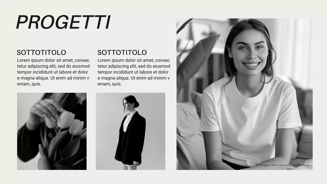 Un'introduzione alla guida dei marchi della moda moderna in bianco e nero