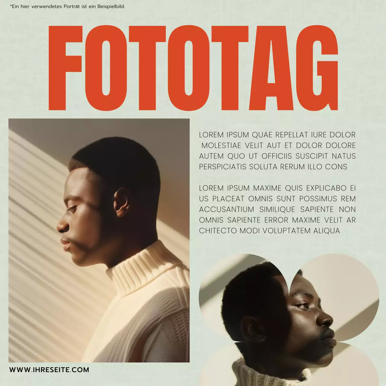 Rot Grün und Schwarz Trend Modern Luxus Fotostudio Promotion