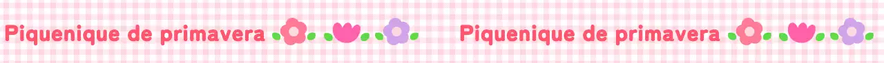 Um bonito festival de piquenique de primavera com um padrão axadrezado cor-de-rosa e ilustrações florais