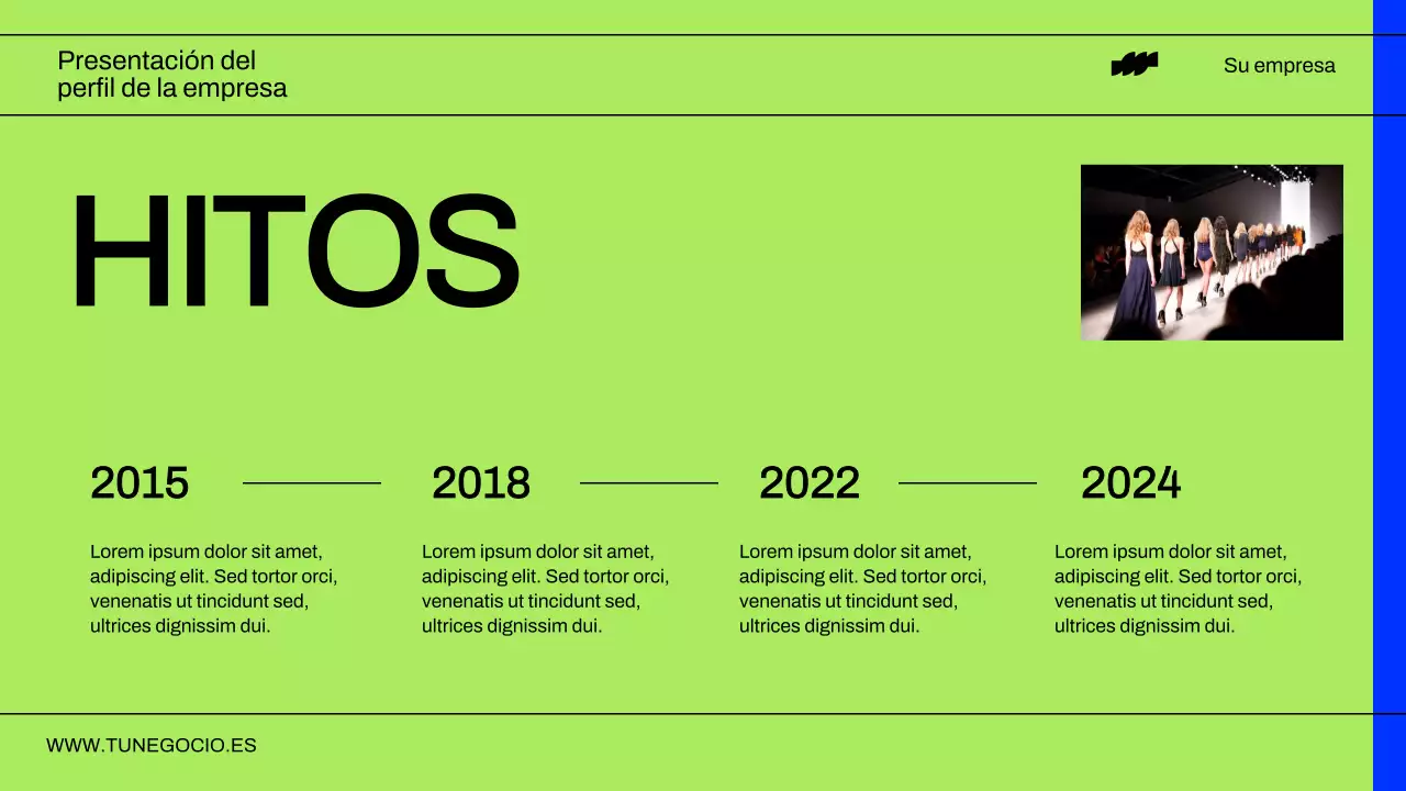 Informe sobre el perfil de las empresas modernas de neón y negro
