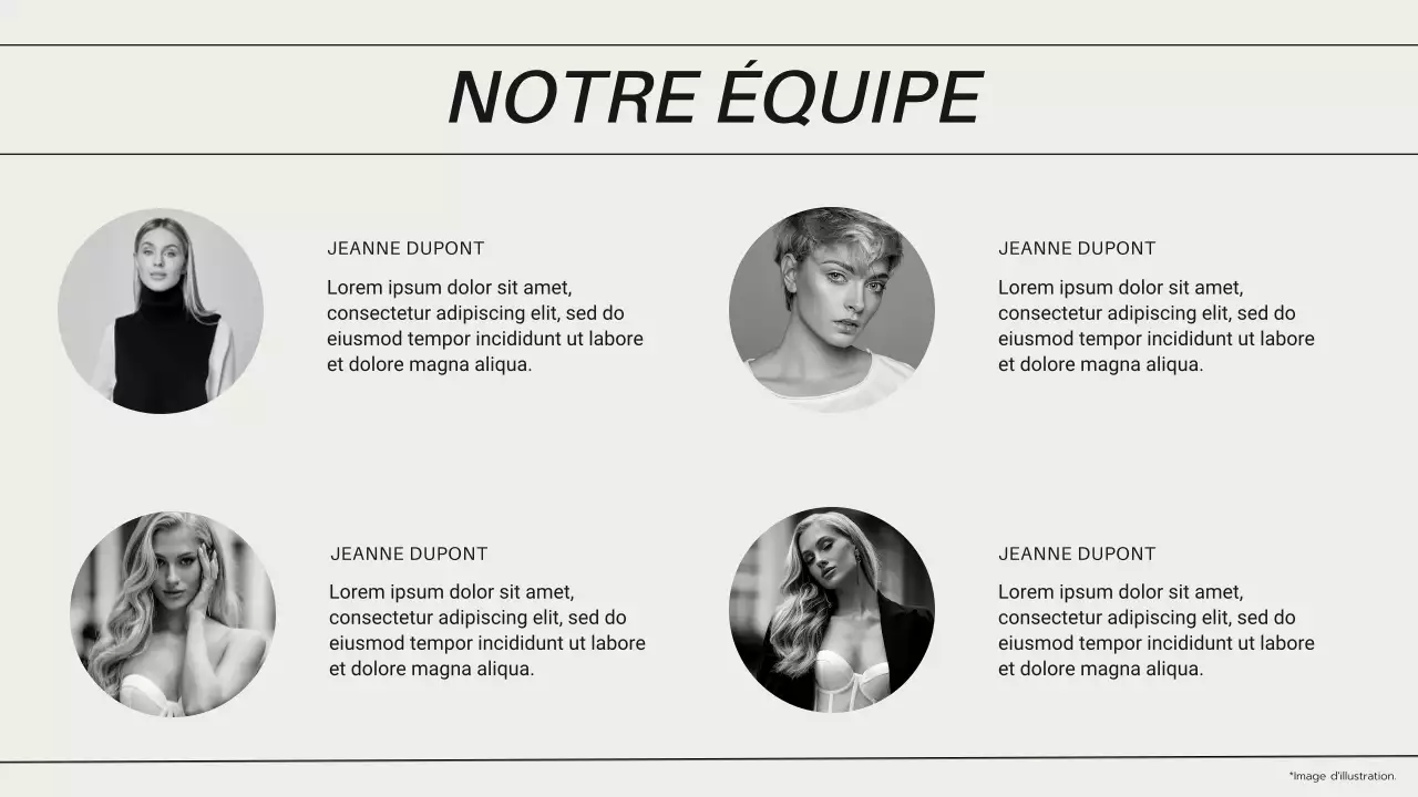 Introduction au guide des marques de mode moderne en noir et blanc
