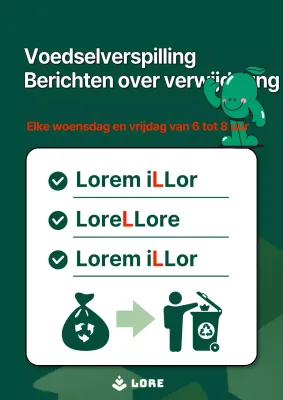 Een eenvoudige groene mededeling over voedselverspilling