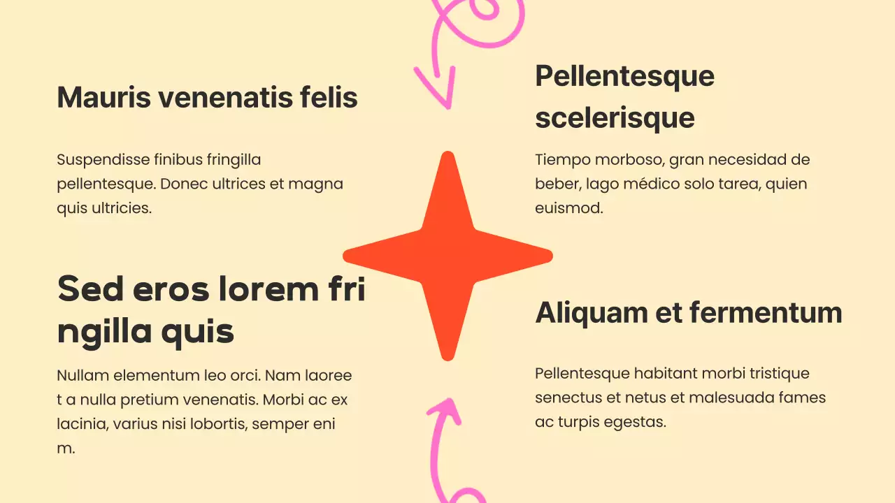 Informe Beige Basic Simple Shapes