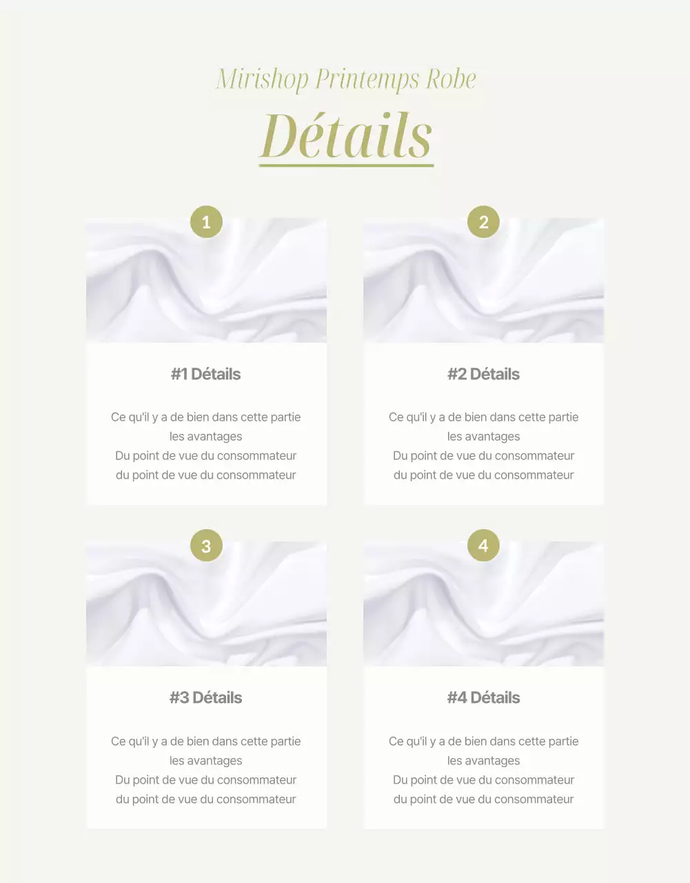 Une jolie robe de printemps en jaune et beige Détails