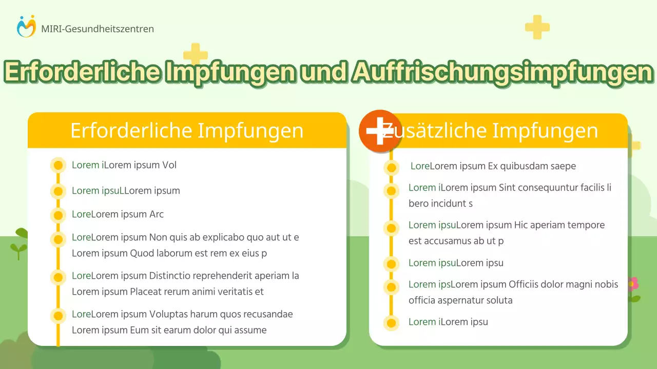 Ein Leitfaden für die Impfung von Kindern gegen Masern und Gelbfieber