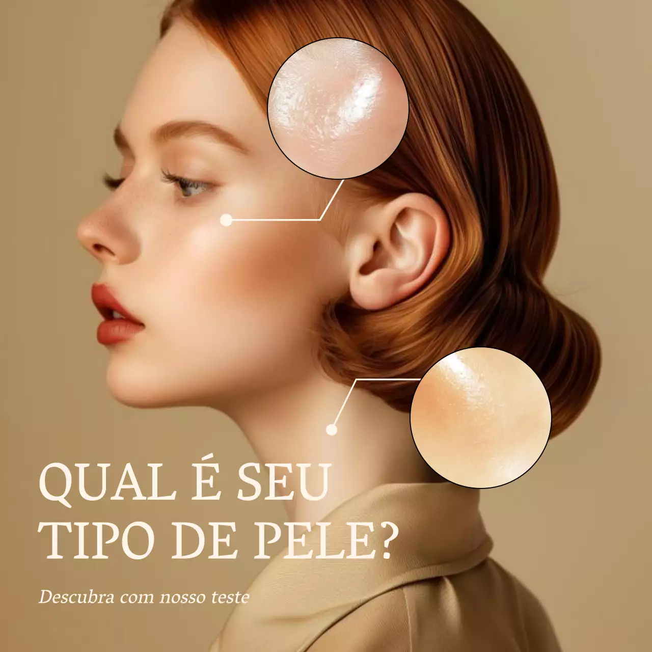 Um guia para cuidados de pele bege e minimalista