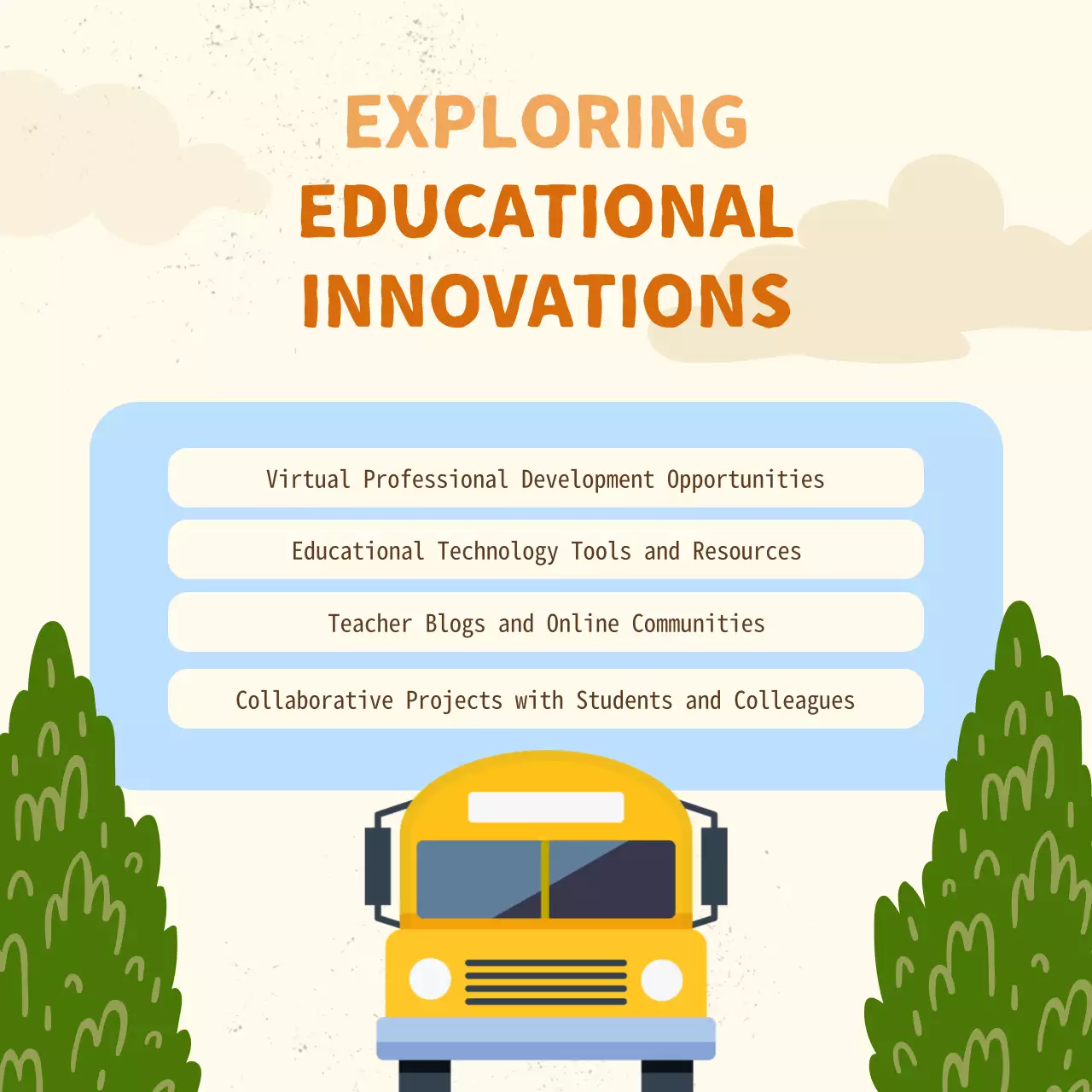 Beige Minimal Teacher Guide Social Media Post