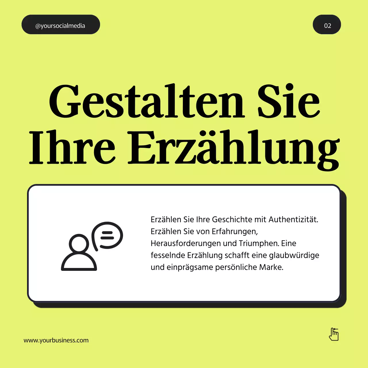 Grau Lila Grün Fett Minimal Personal Branding Tipps Instagram Karussell Post