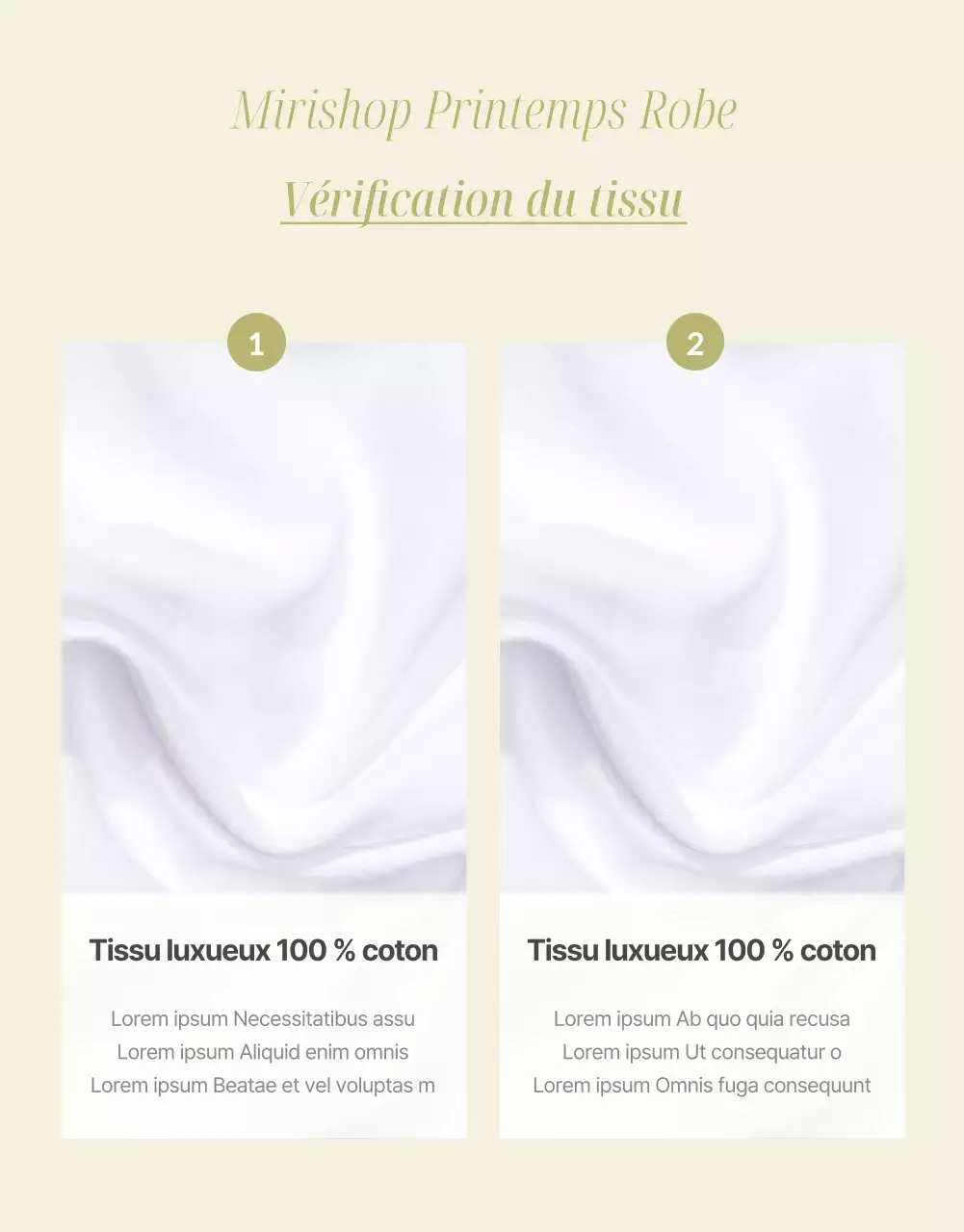 Une jolie robe de printemps en jaune et beige Détails