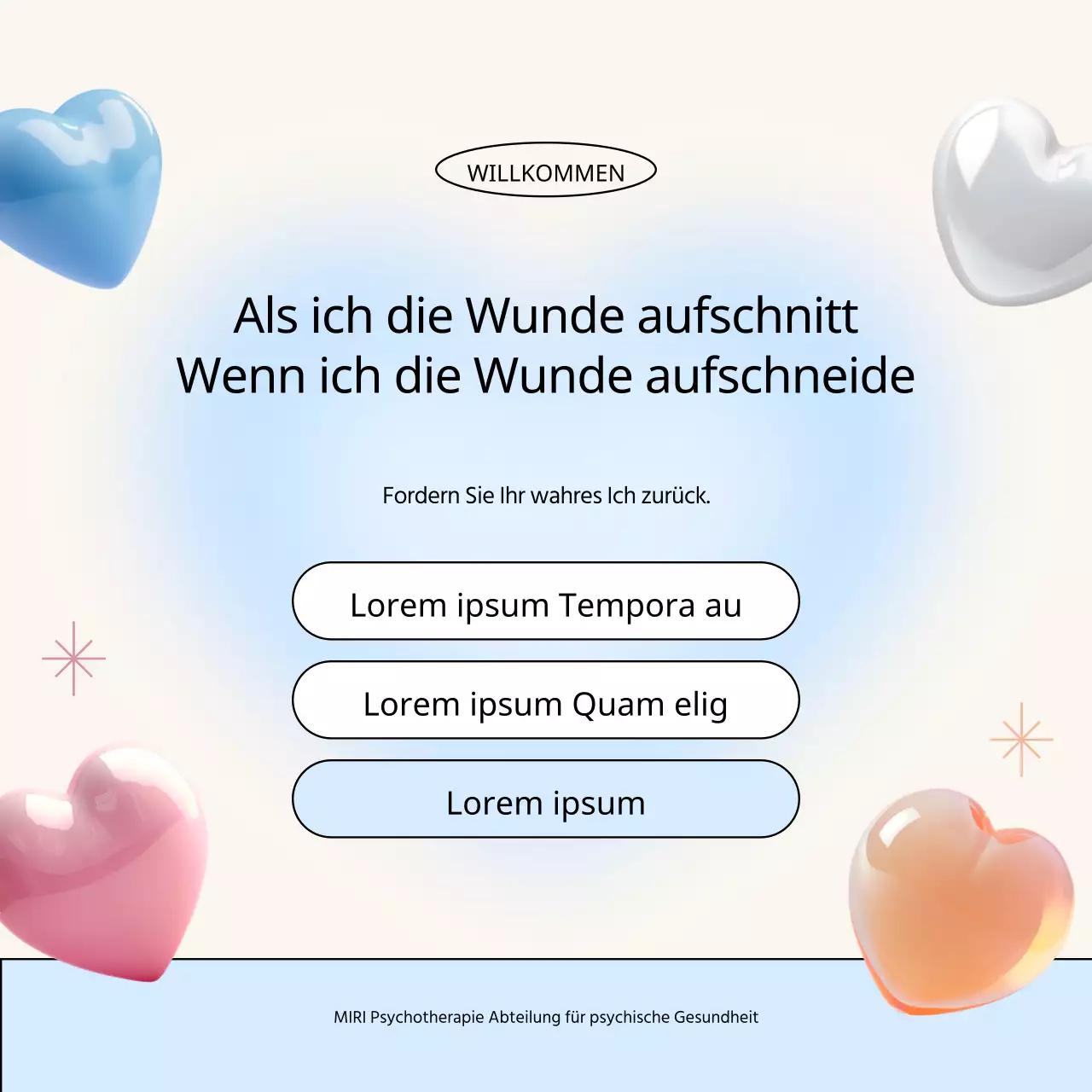 Prüfpfosten im Attachment-Stil mit hellblauen und elfenbeinfarbenen Akzenten