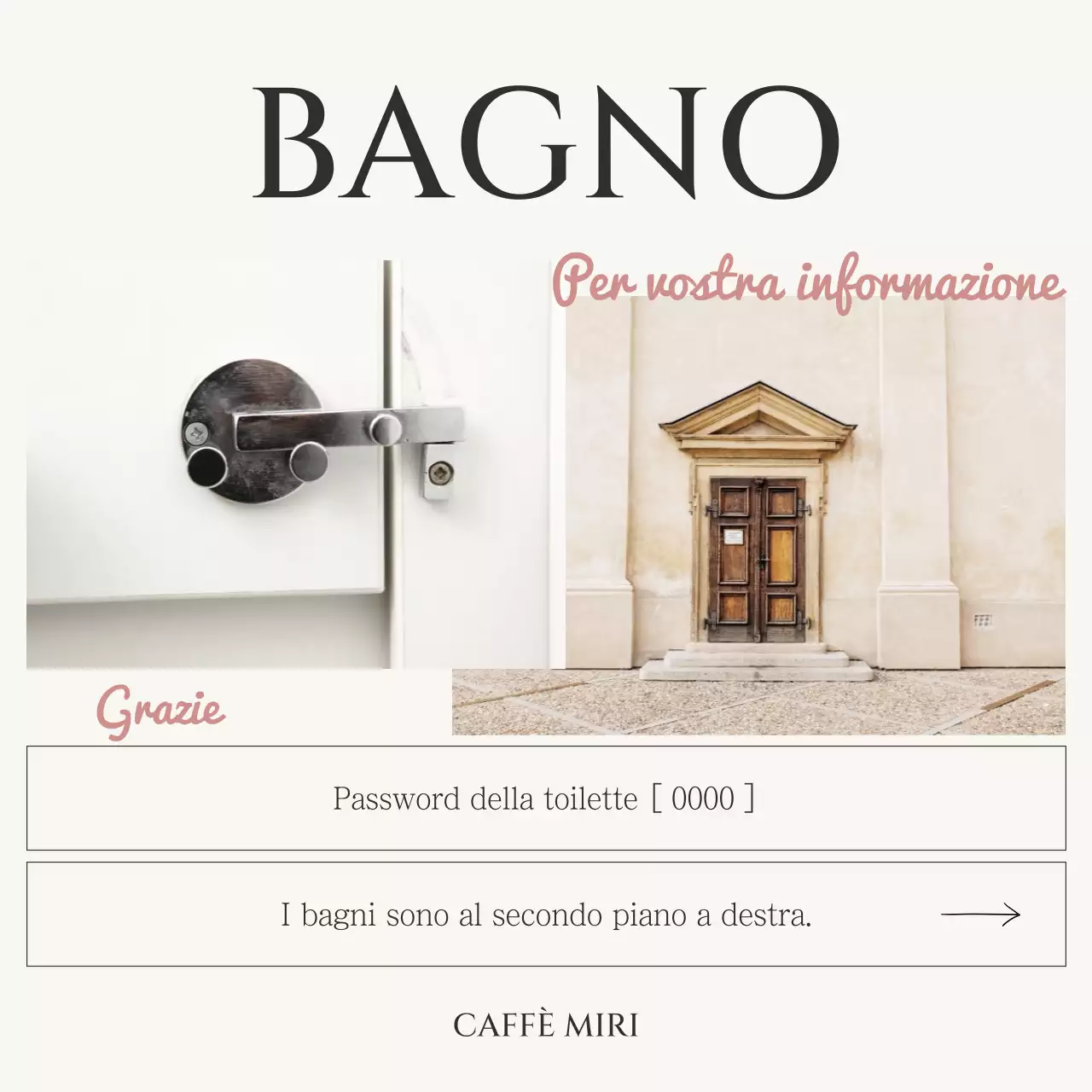 Un annuncio di classe per il caffè in nero e avorio