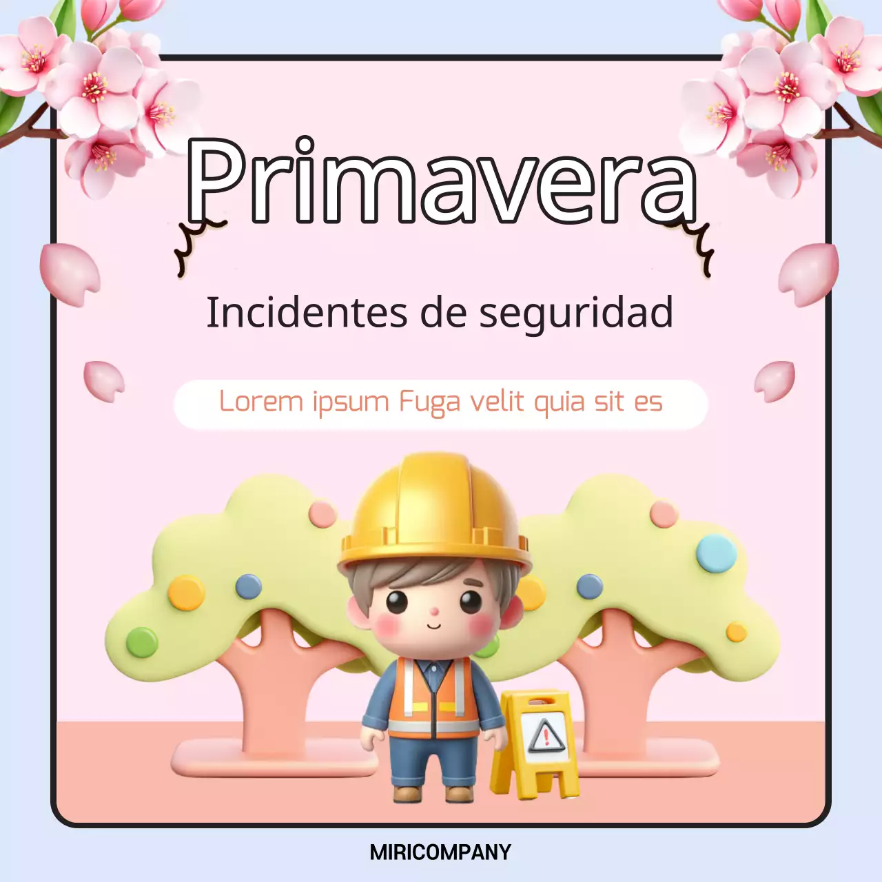 Consejos de seguridad para la primavera en rosa y azul claro