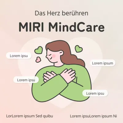 Krankenhausanzeige für eine gemütliche psychiatrische Klinik in Chartreuse und Beige