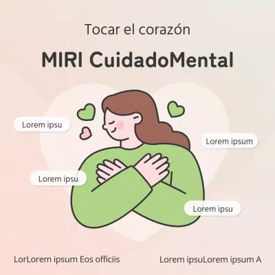 Anuncio de hospital para una acogedora clínica psiquiátrica en chartreuse y beige