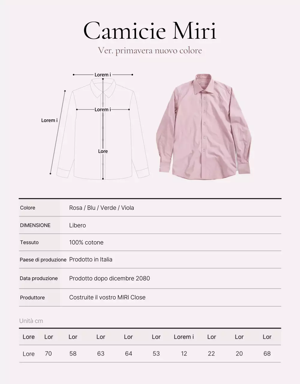 Promuovere le pagine dei prodotti di moda primaverile in rosa