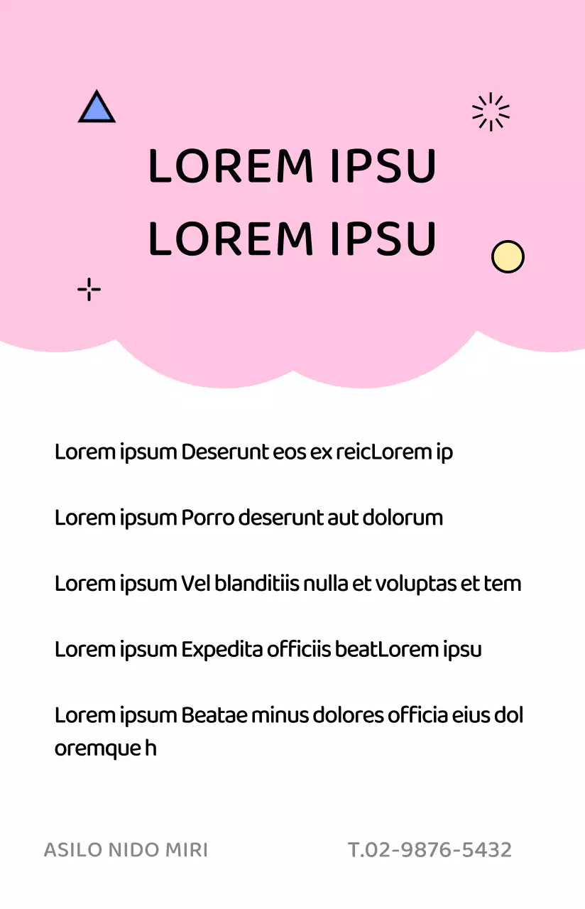 Concetto di biglietto da visita per l'asilo con simpatiche illustrazioni