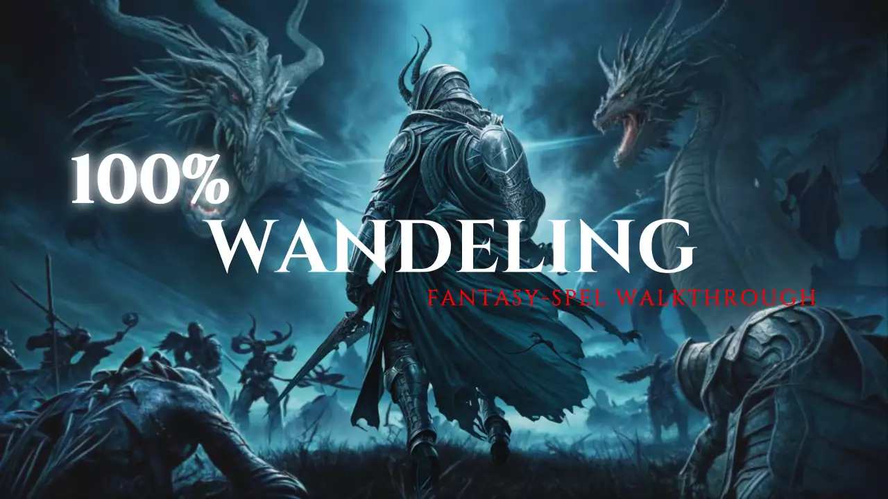 Blauw en zilver Middeleeuwse Fantasy-strategie Video Cover