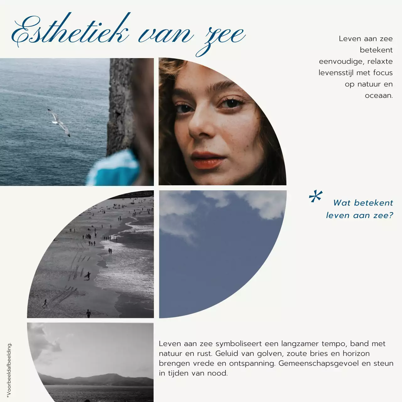 Blauw en Grijs Trendy Luxe Lifestyle Blog Promotie