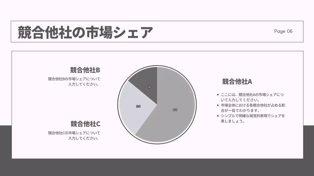 グレー モダン ビジネス 報告書 プレゼンテーション