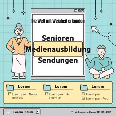 Förderung eines mint-gelben Seniorenbildungsprogramms