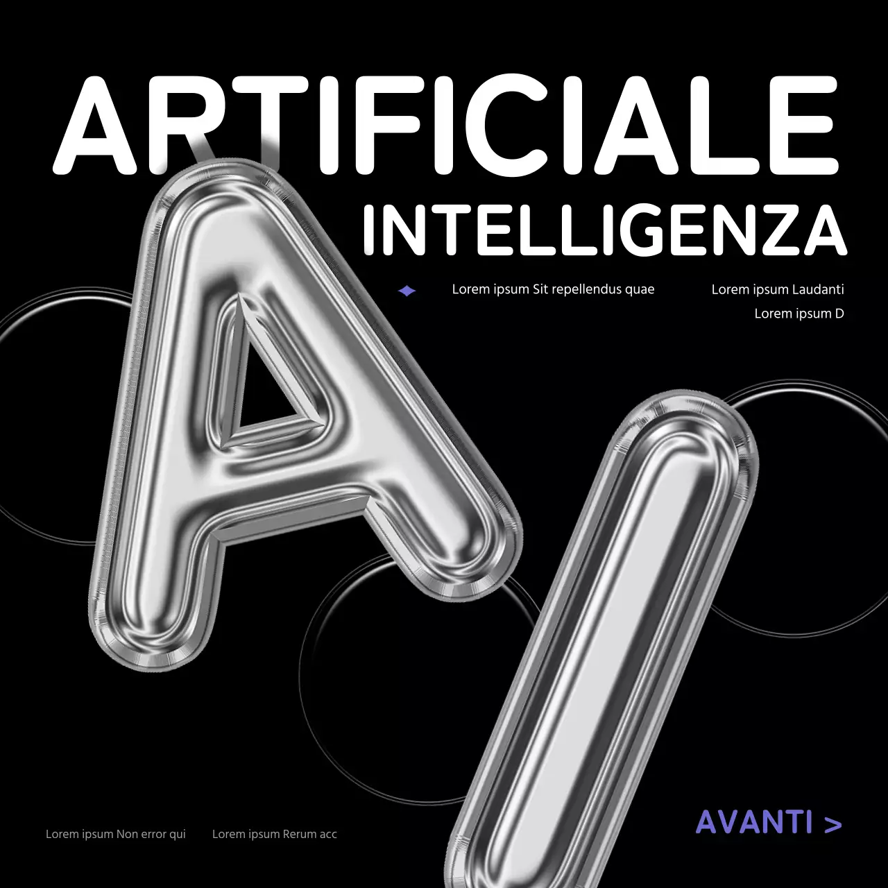 Un tocco di nero e viola a una conferenza sull'intelligenza artificiale