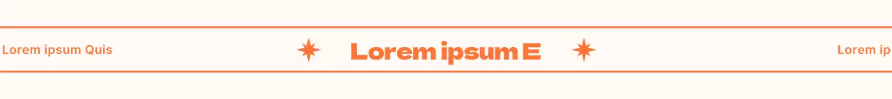 Diseño de la correa con tipografía y líneas superior e inferior