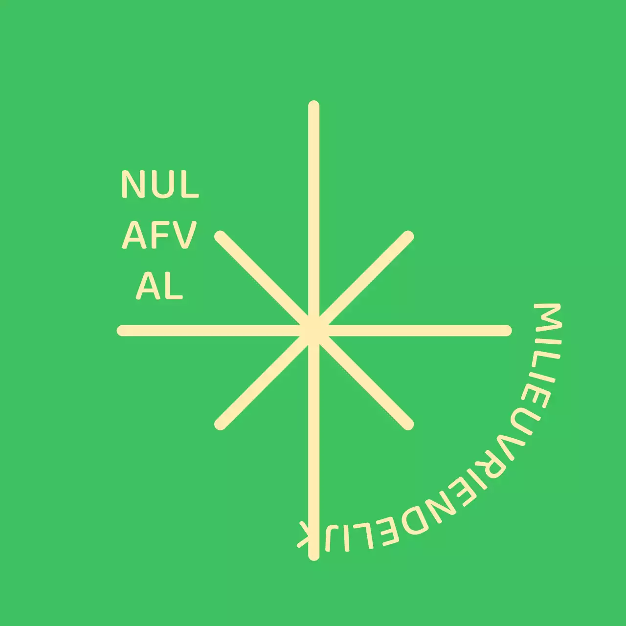 Eenvoudige, milieuvriendelijke campagne met glitterillustraties en afgerond lettertype