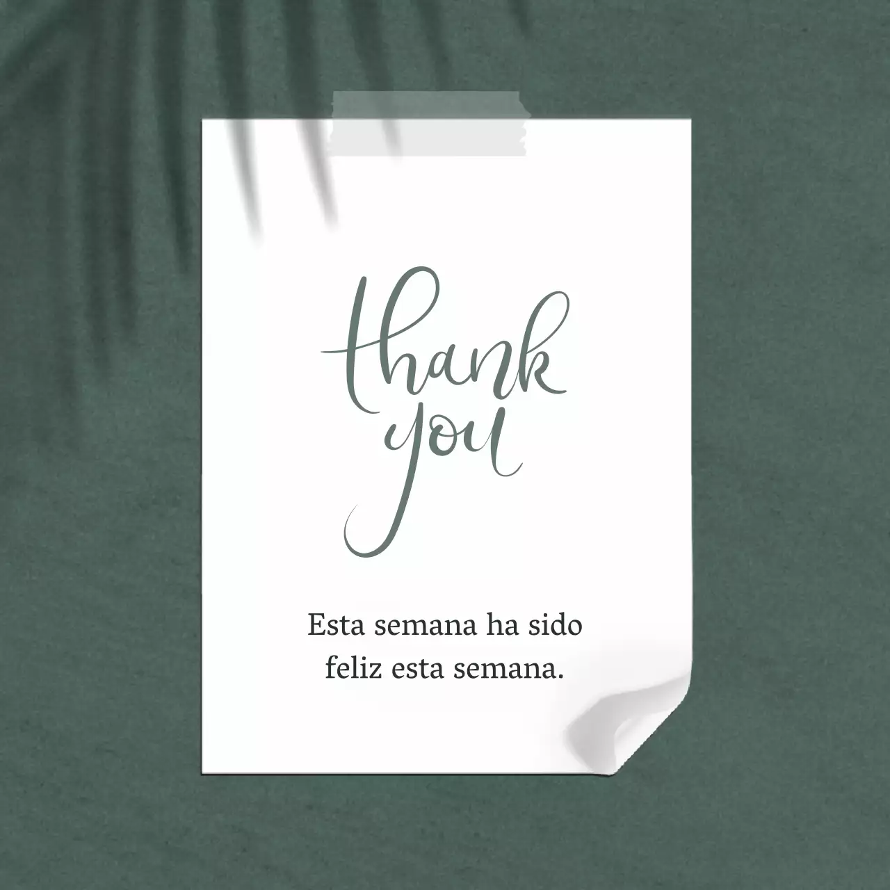 Un sencillo anuncio verde y blanco para un café