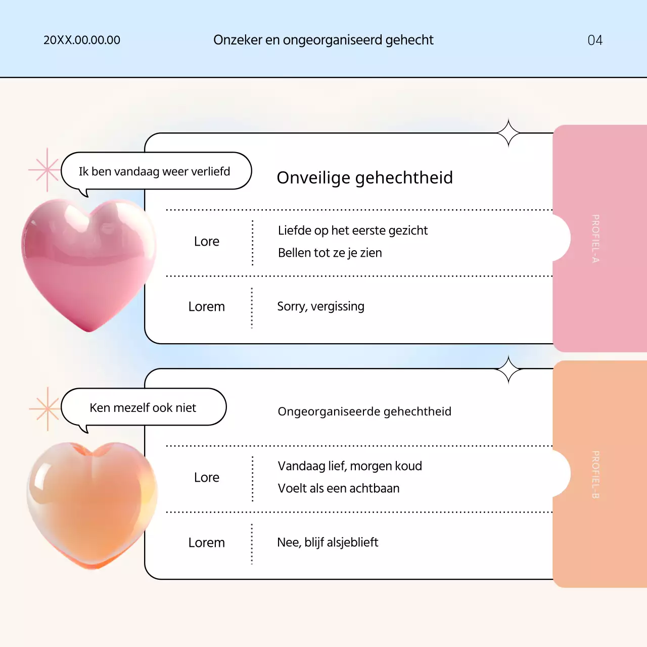 Testpaal in aanbouwstijl met lichtblauwe en ivoorkleurige accenten