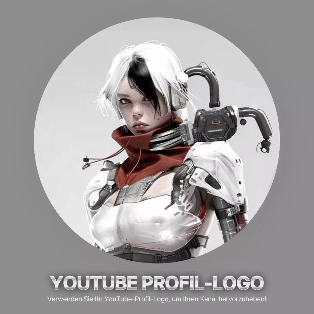 Silber und weiß sci-fi inspiriert Spiel Profil Beiträge