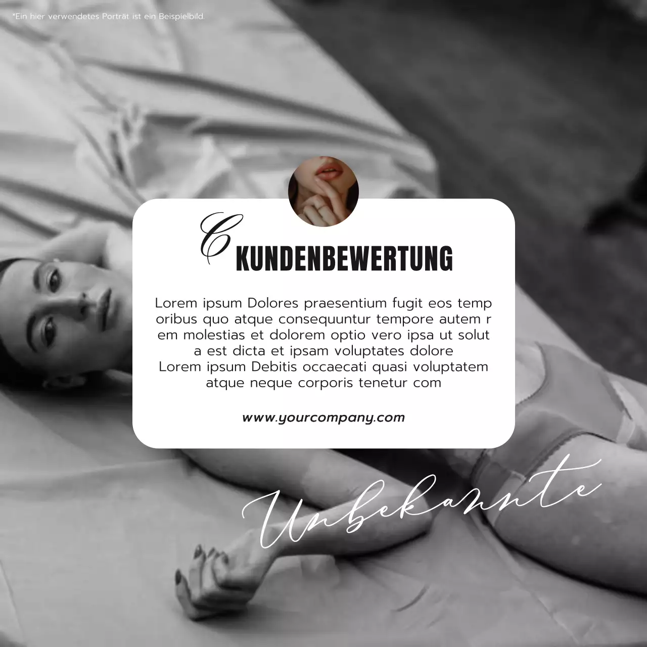 Schwarz und Weiß Modern Fashion Stylist Kundenrezension Aktion