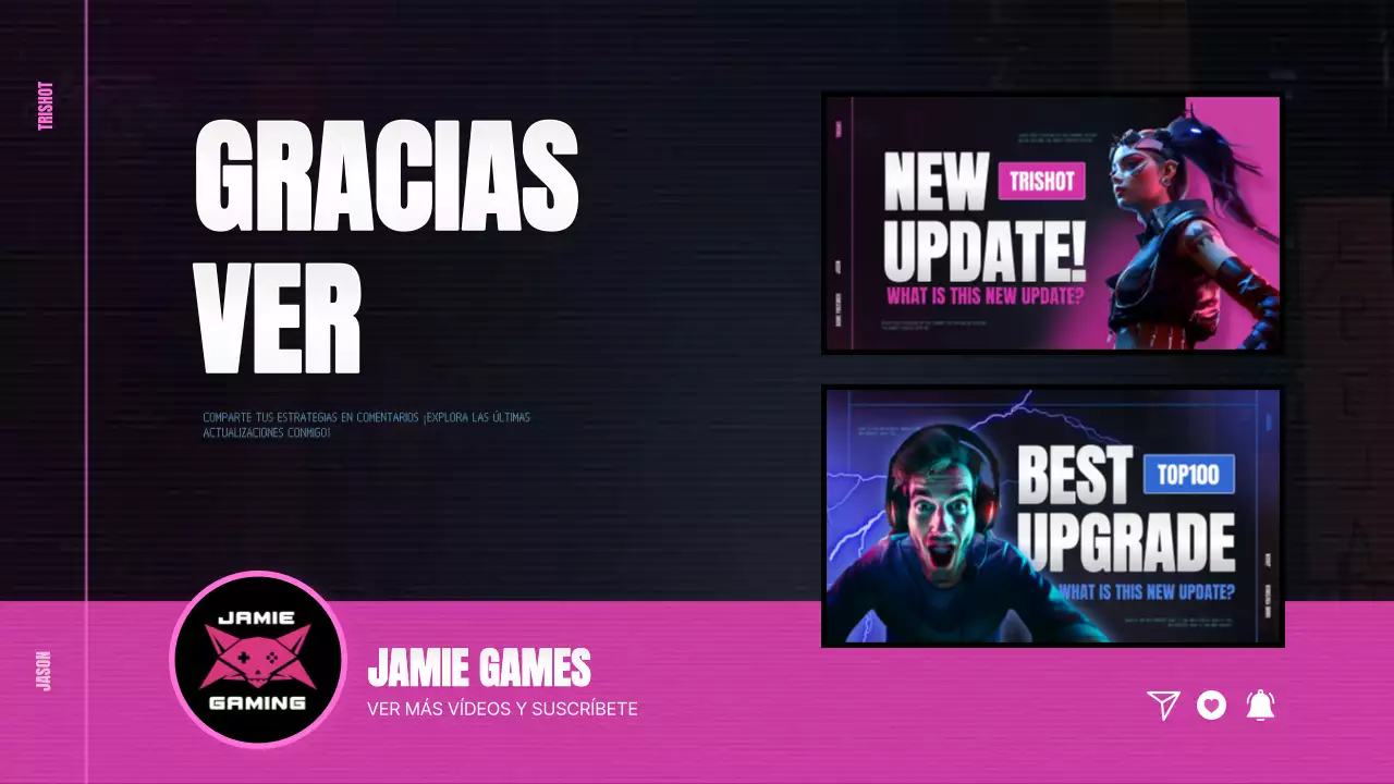 Promueva una actualización del juego inspirada en el ciberpunk en rosa y azul calientes